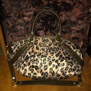 Coach 17764 Op Art Ocelot Sophia Satchel GUC